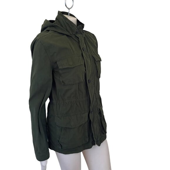 J.CREW Garment Dyed M65 Field Jacket in Military Green SZ 8 - Picture 5 of 12